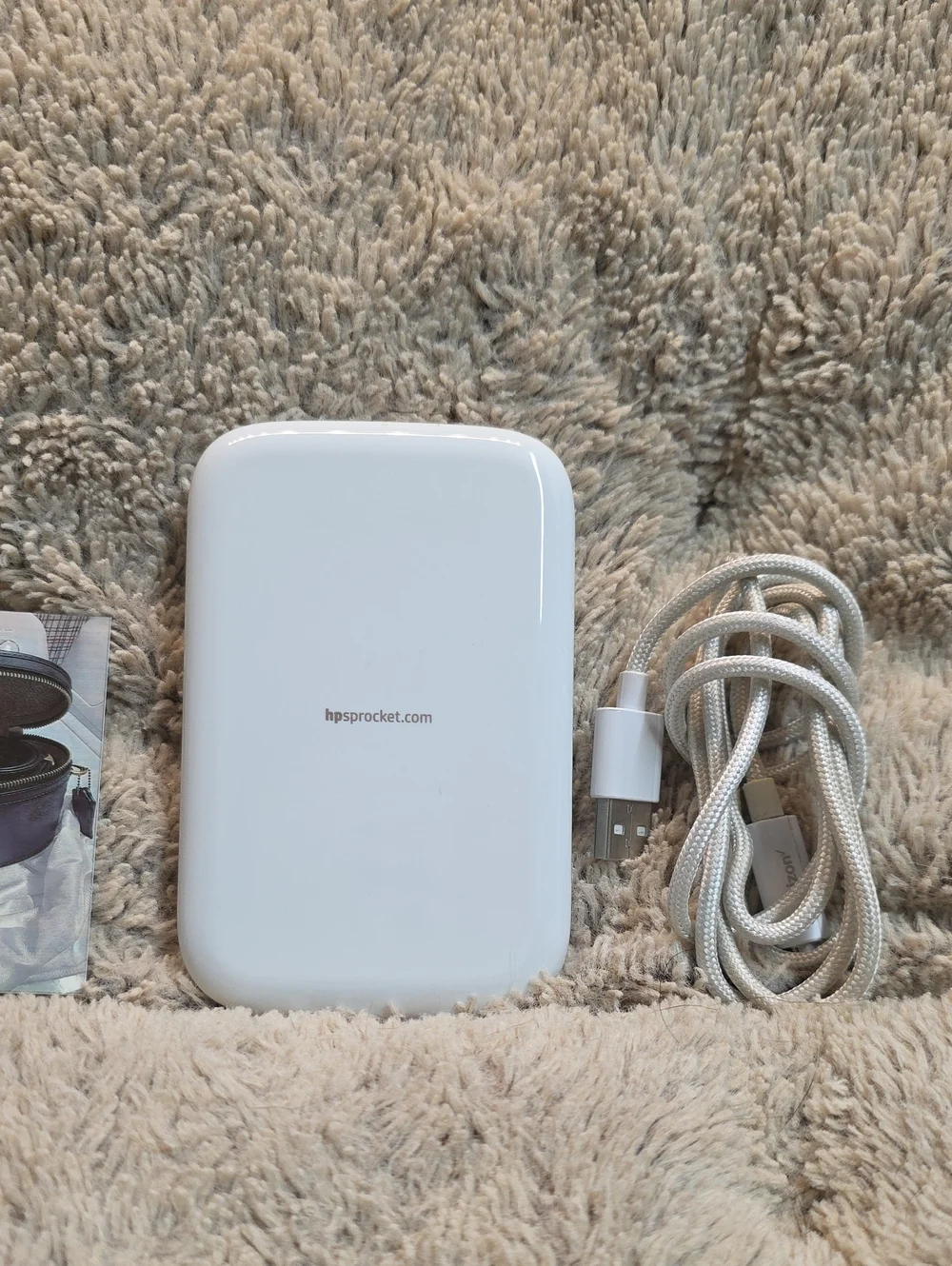 HP Sprocket Pocket Photo Printer - White For Crafting Sticker Scrapbook Small